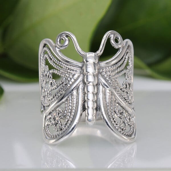 Handmade Vintage Butterfly Ring