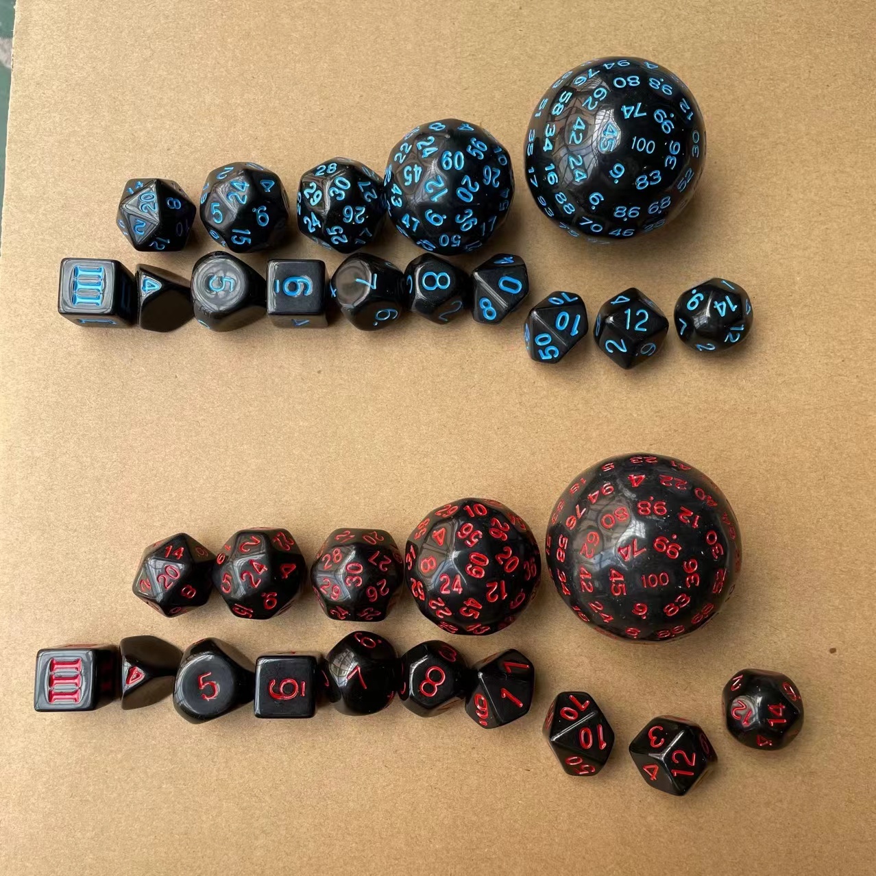 Large multi-faceted dice
