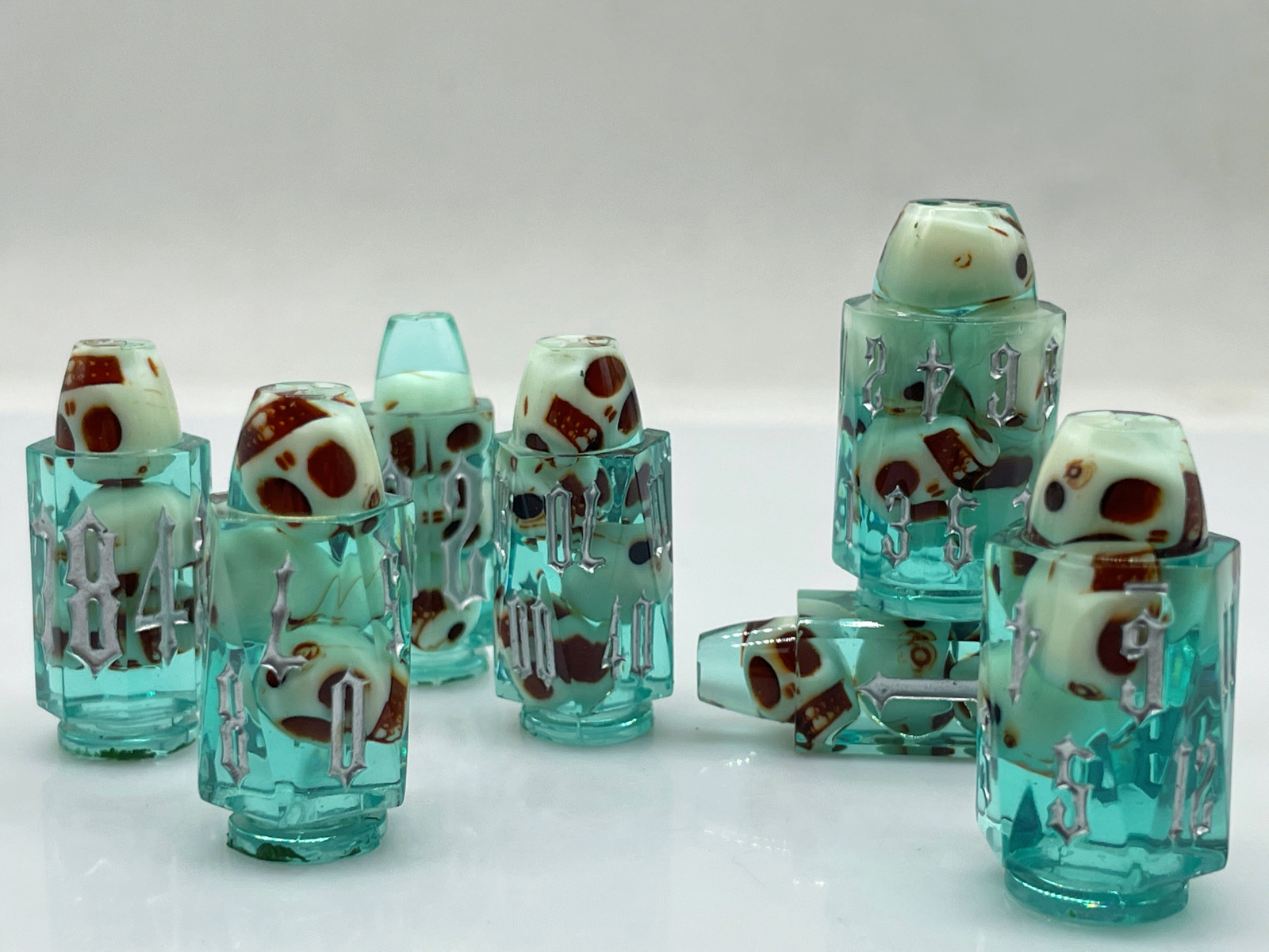 Transparent Bullet Dice Set