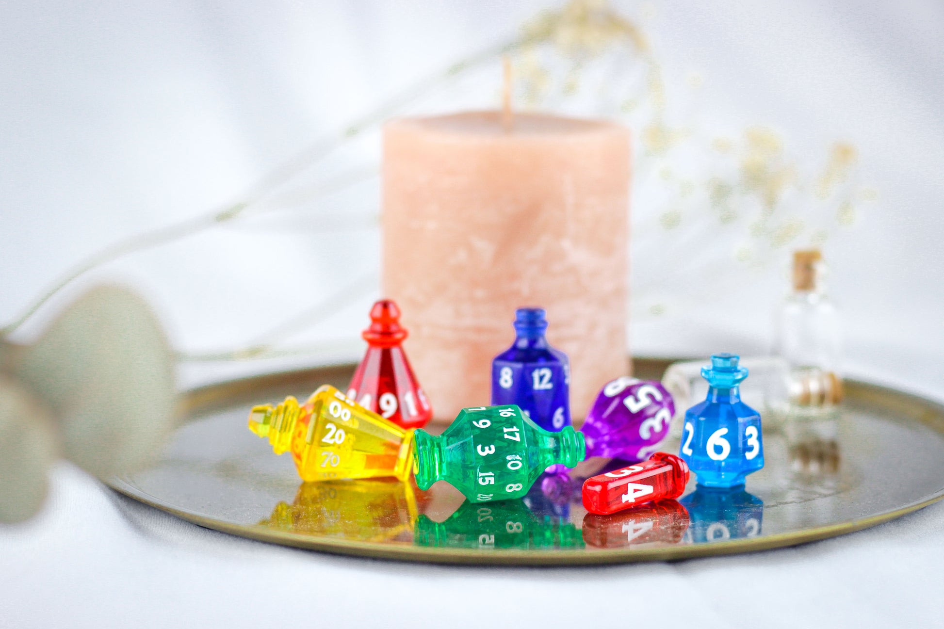 🎊King of Potions: Dungeons and Dragons Full Dice Set with box