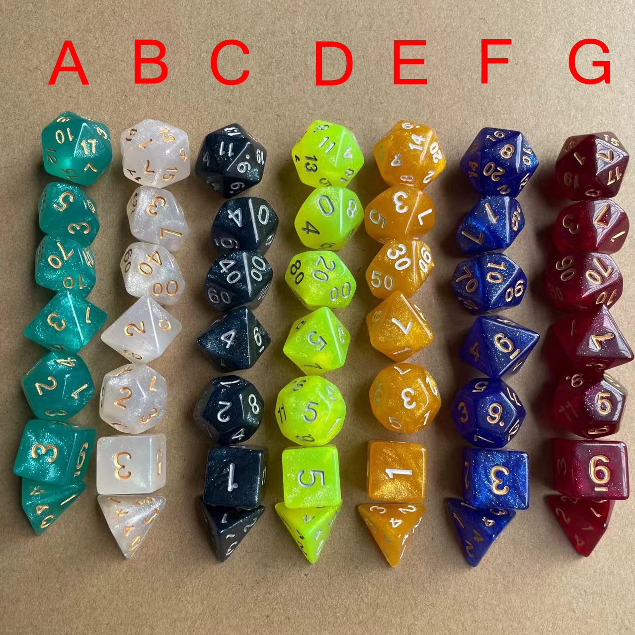 Starry Multi-dot Dice