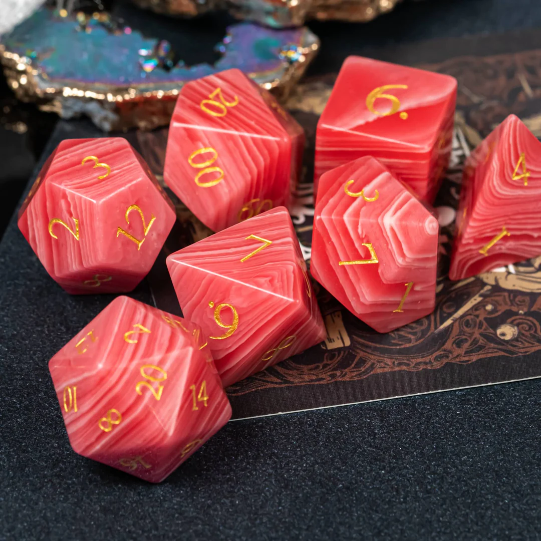 Red Malachite Dice