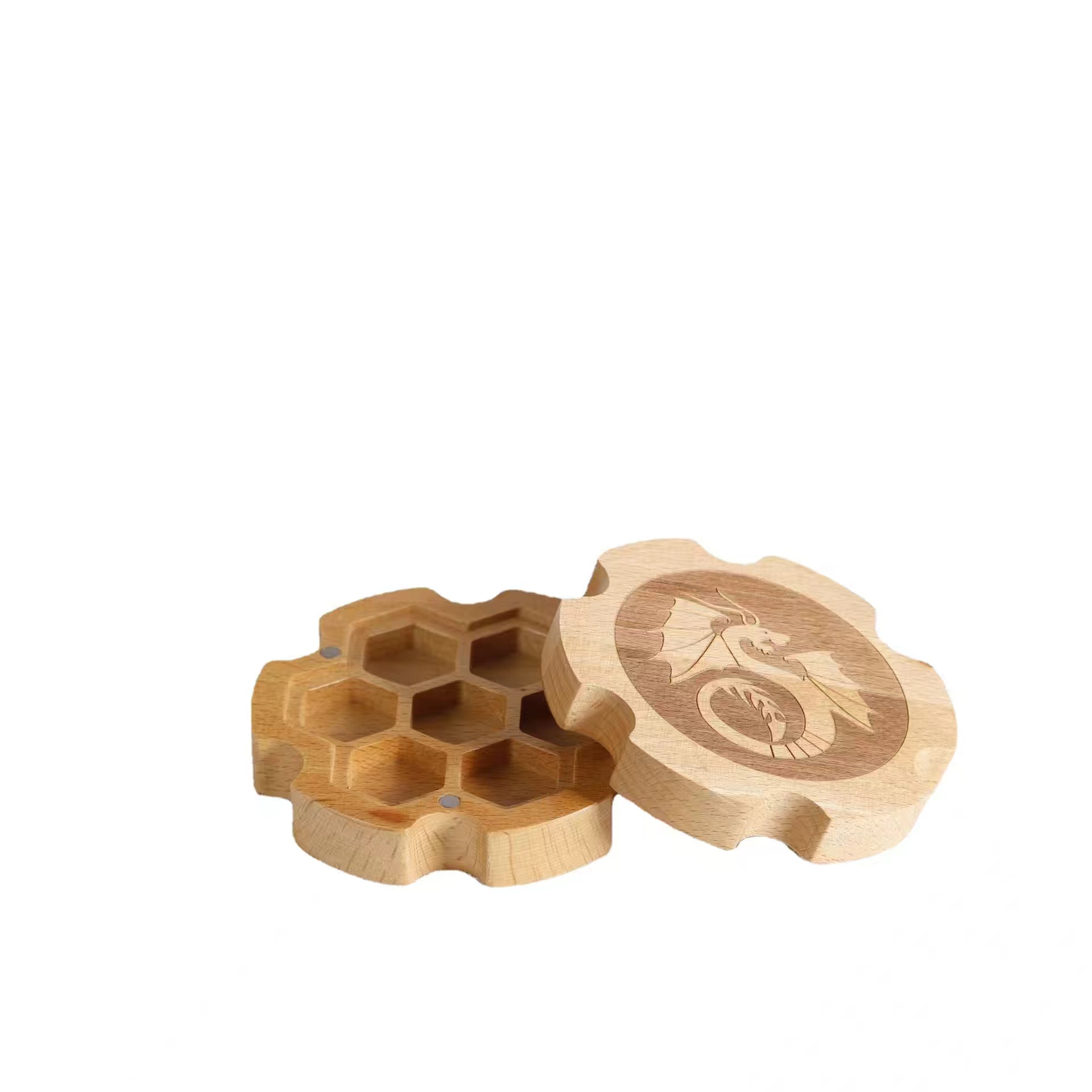 Dragon Wooden Dice Case