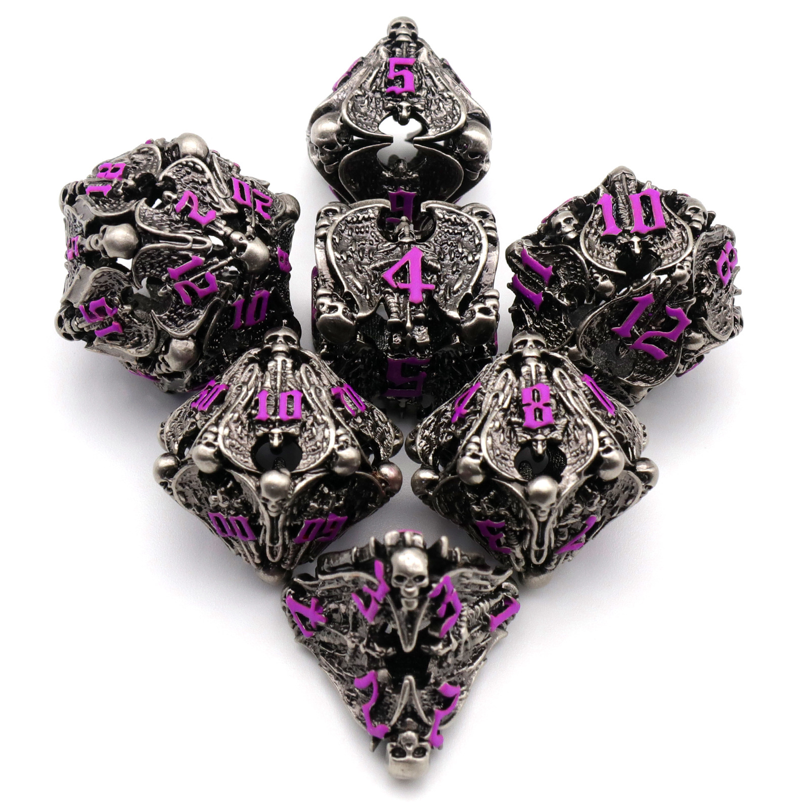 Pure Copper Hollow Metal Dice Set