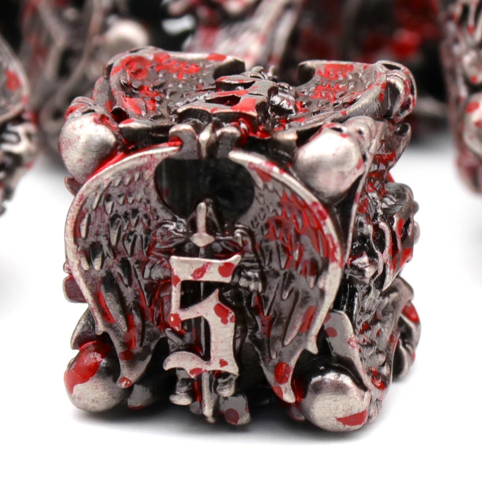 Pure Copper Hollow Metal Dice Set