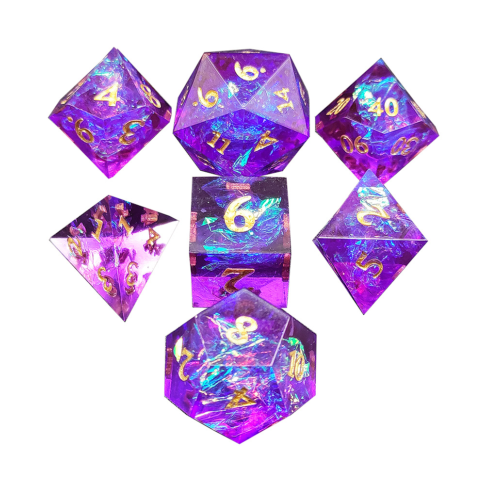 Color Bar Resin Dice Set