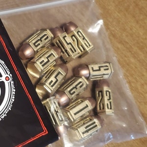 D6 Metal Bullet Dice Set