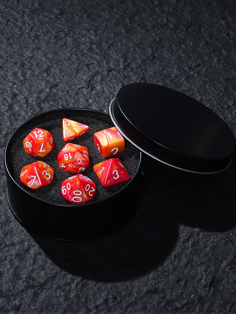 Ember Strike Dice Set[With Dark Iron Gift Box]