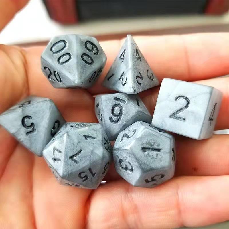 Retro Gray Dice Set