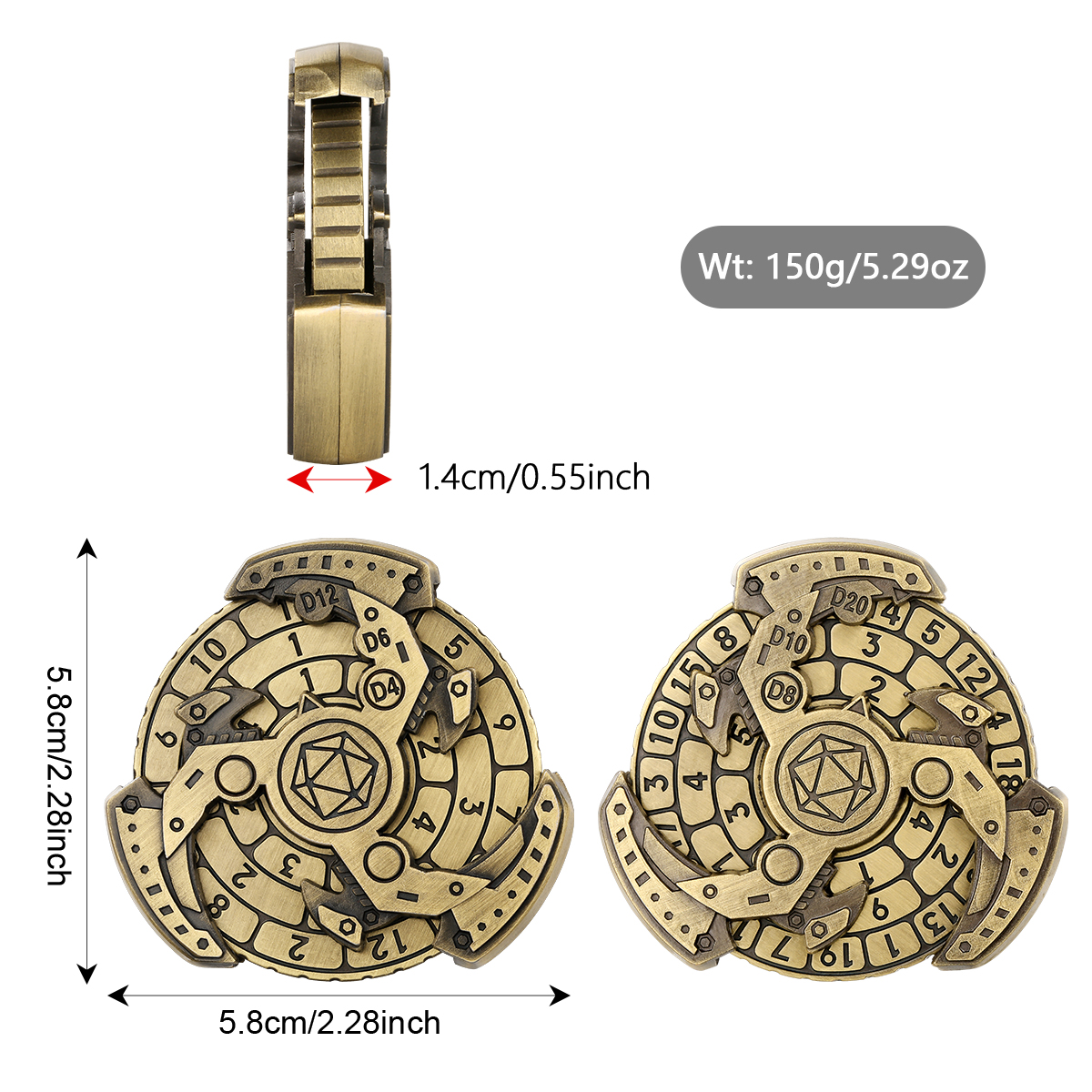 Tri-Spinner Dice Roller