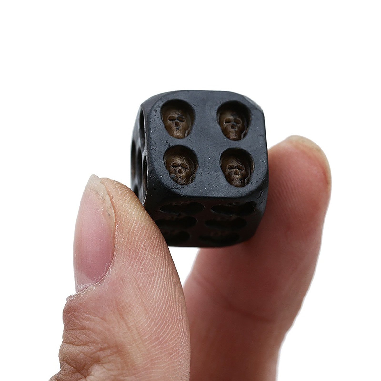 5 x Black Skull Dice