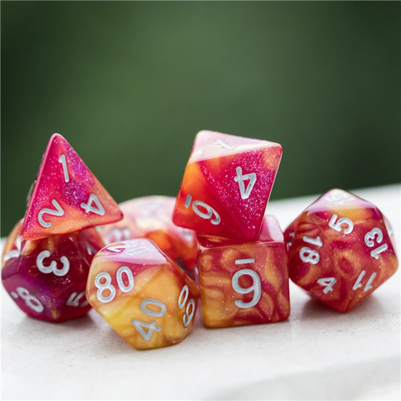 Midas Nebula Glitter Dice