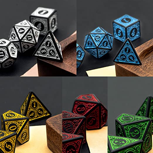 Window Lattice Carved Series Dice set