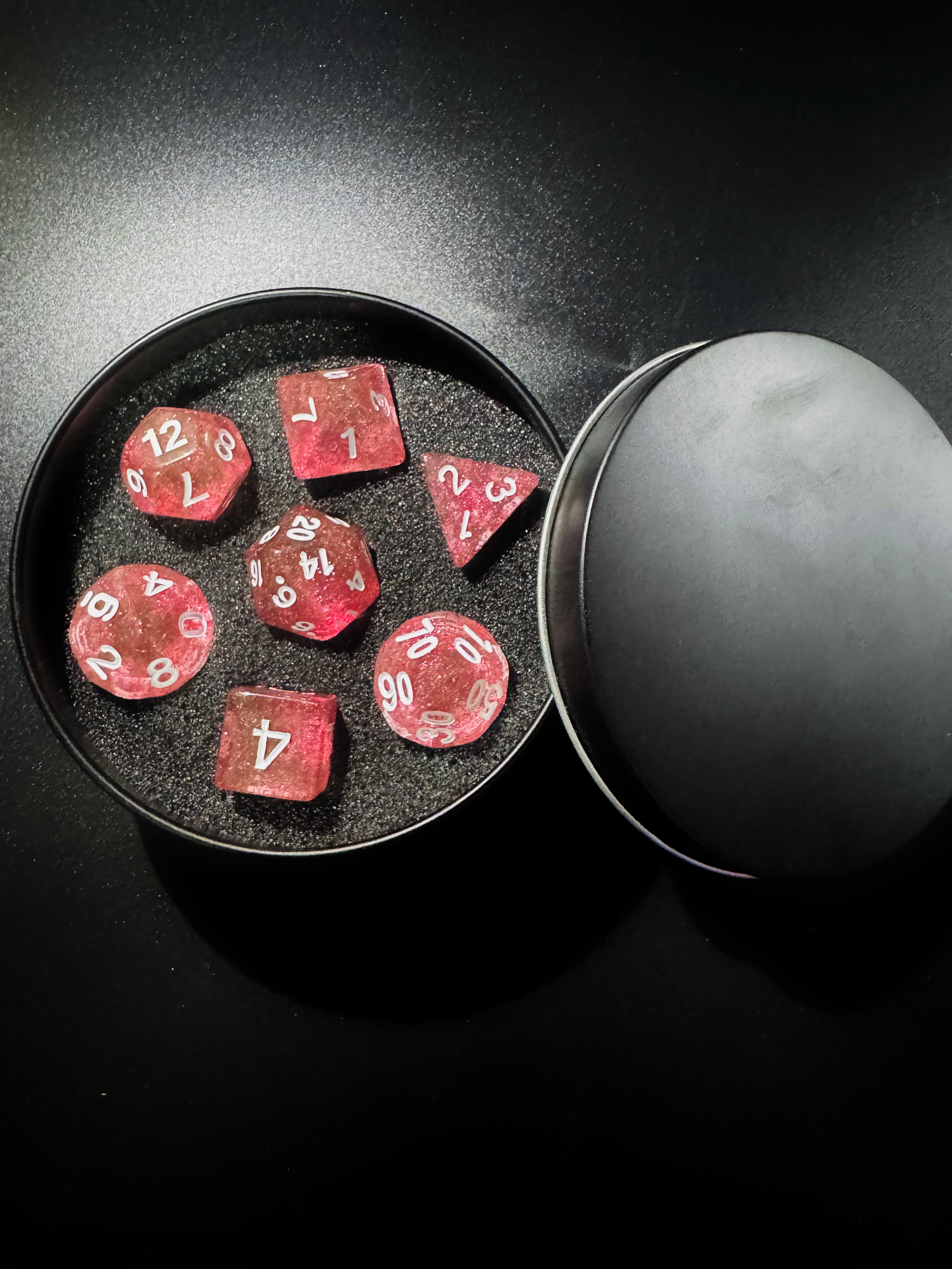 Crimson Nebula Core Dice Set[With Dark Iron Gift Box]