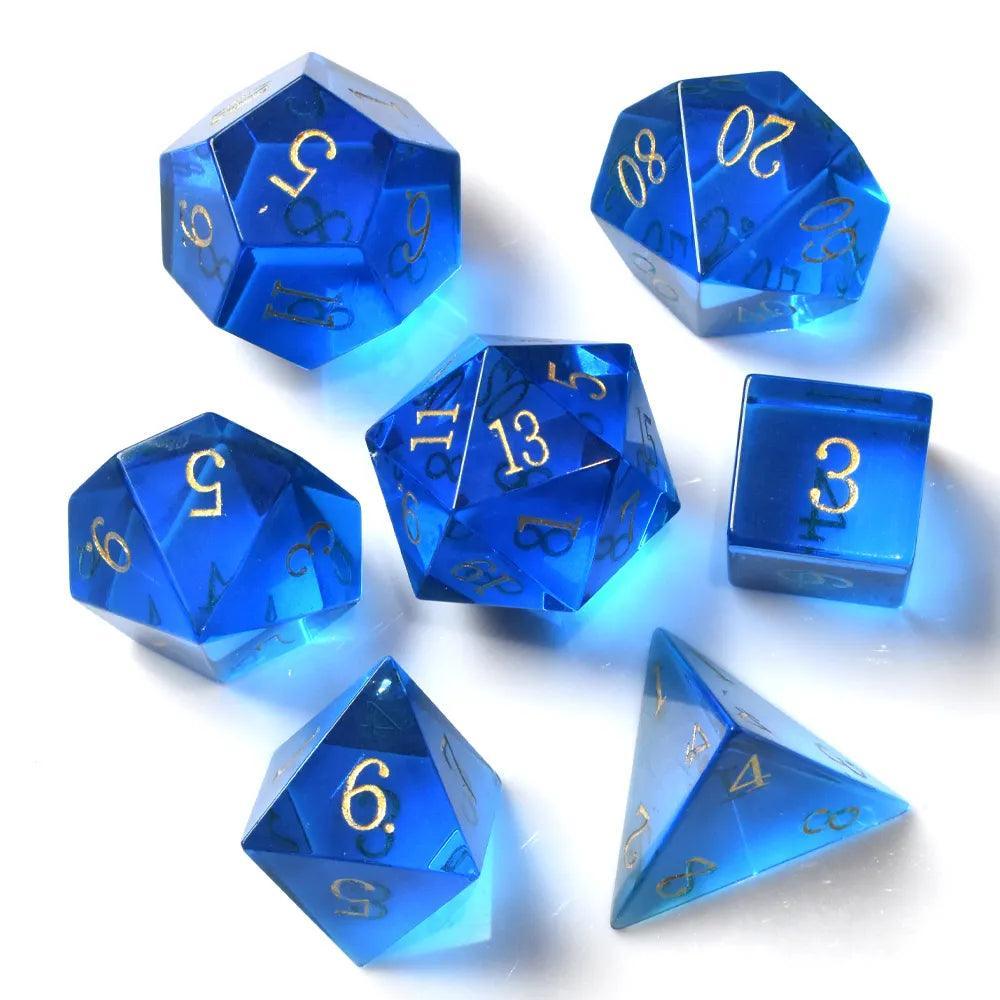 Pure Blue Crystal Dice