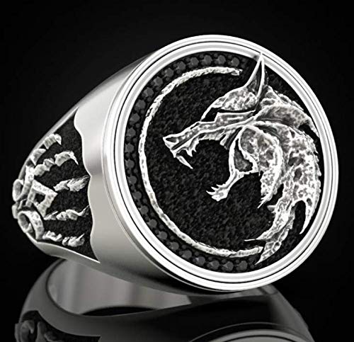 Wolf Head Stainless Steel Ring