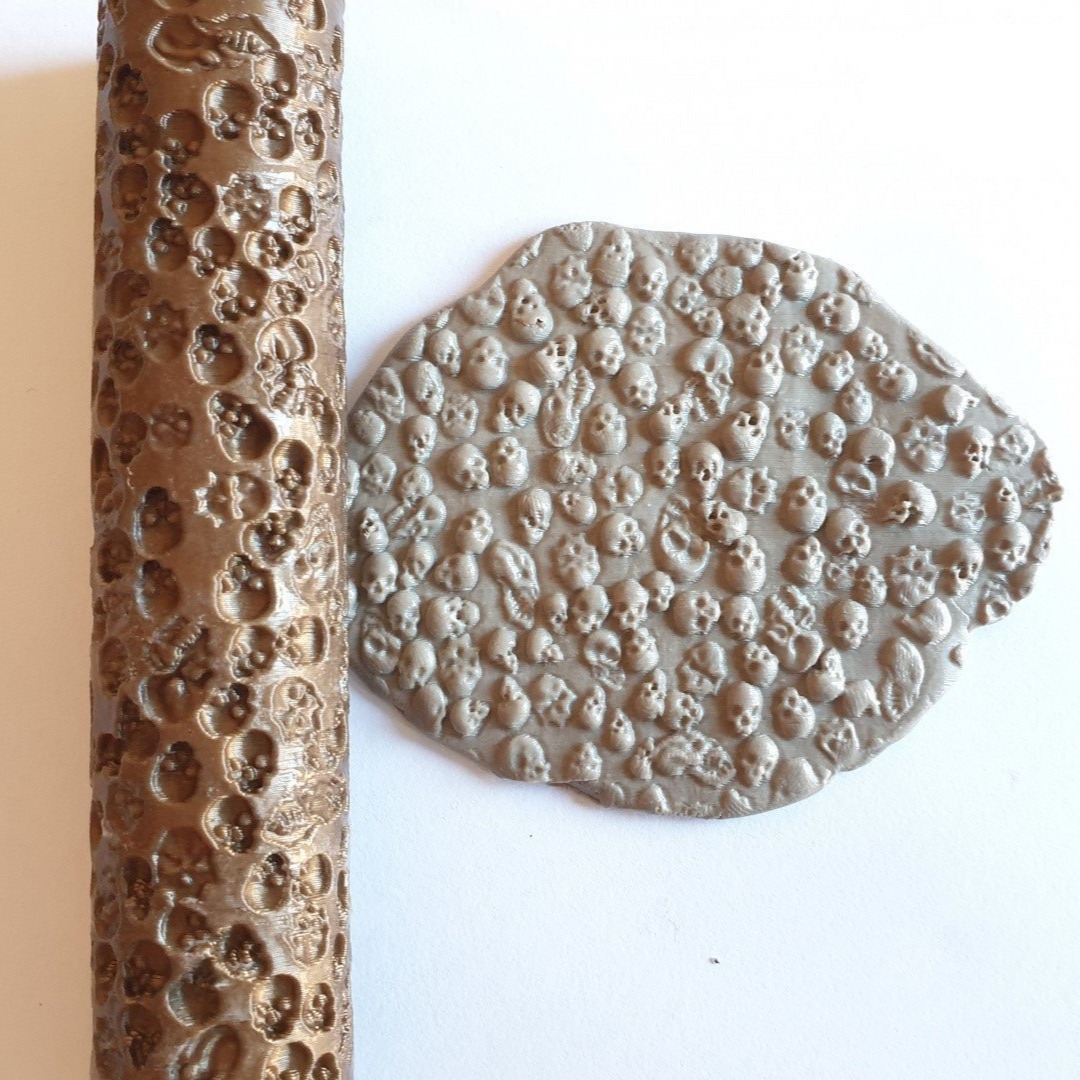 Halloween Skull Textured Rollers D&D Terrain