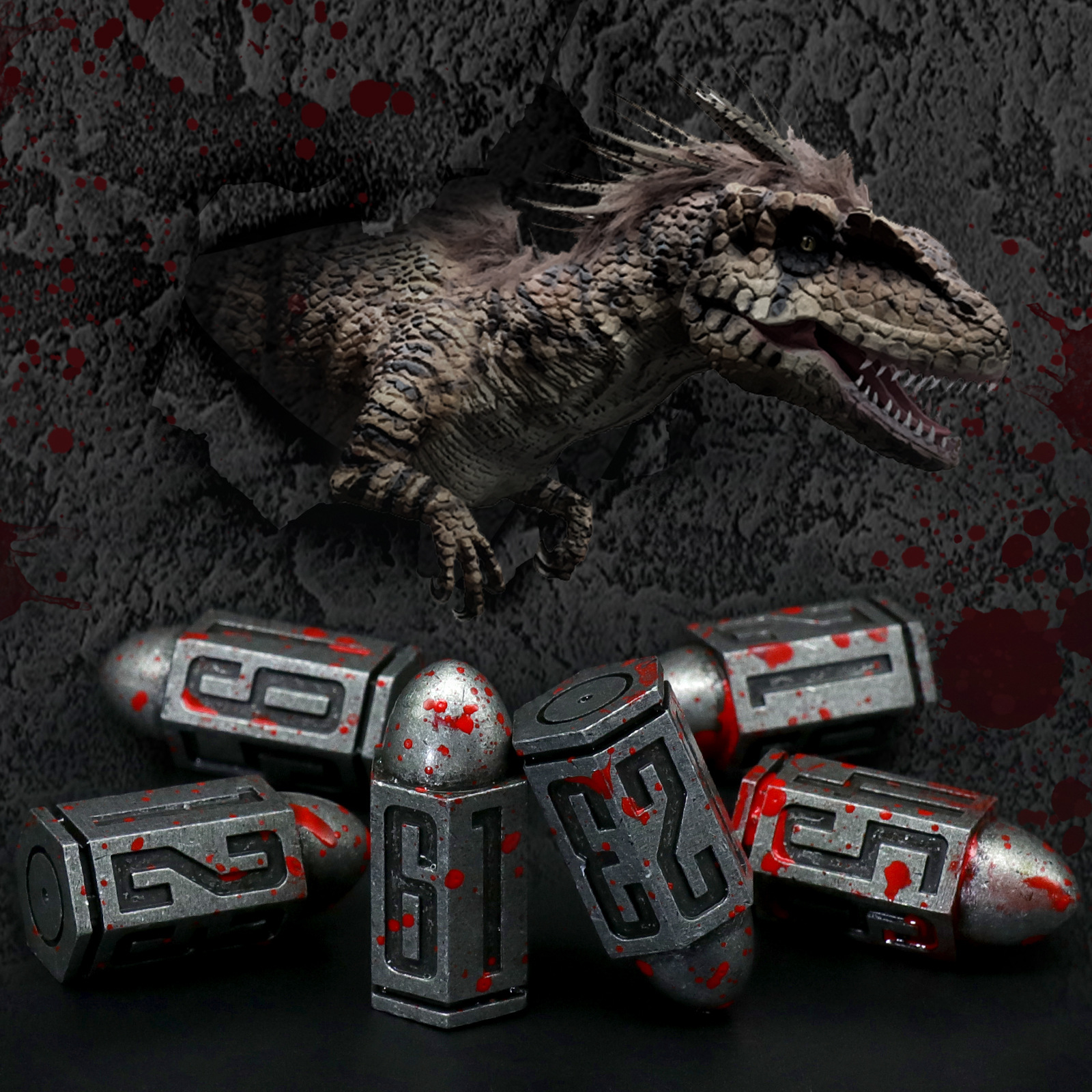 D6 Bullet Metal Dice Set for Table Games