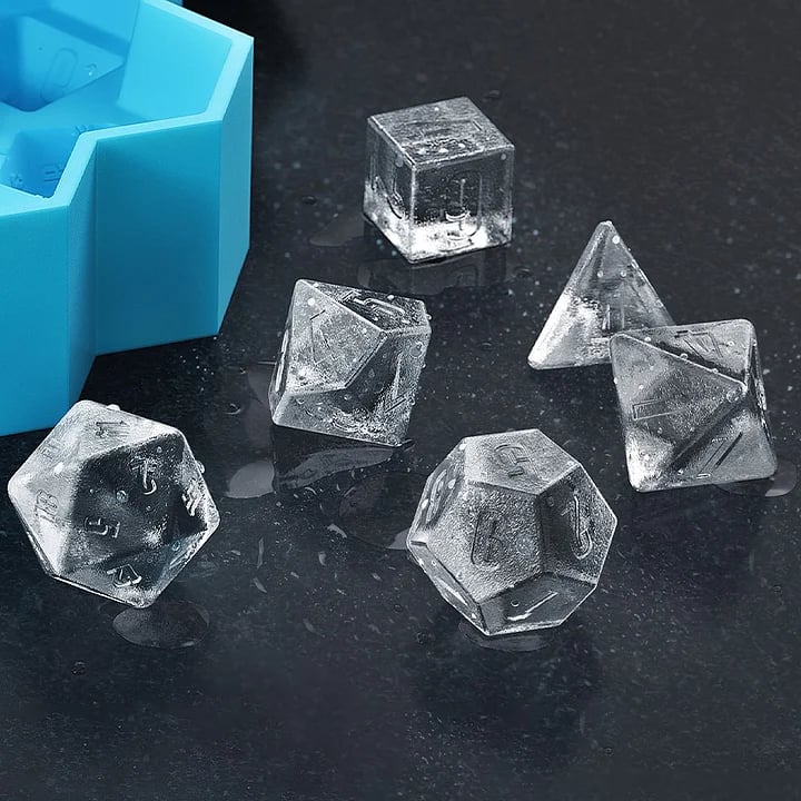 POLYHEDRAL ICE DICE CUBE TRAY