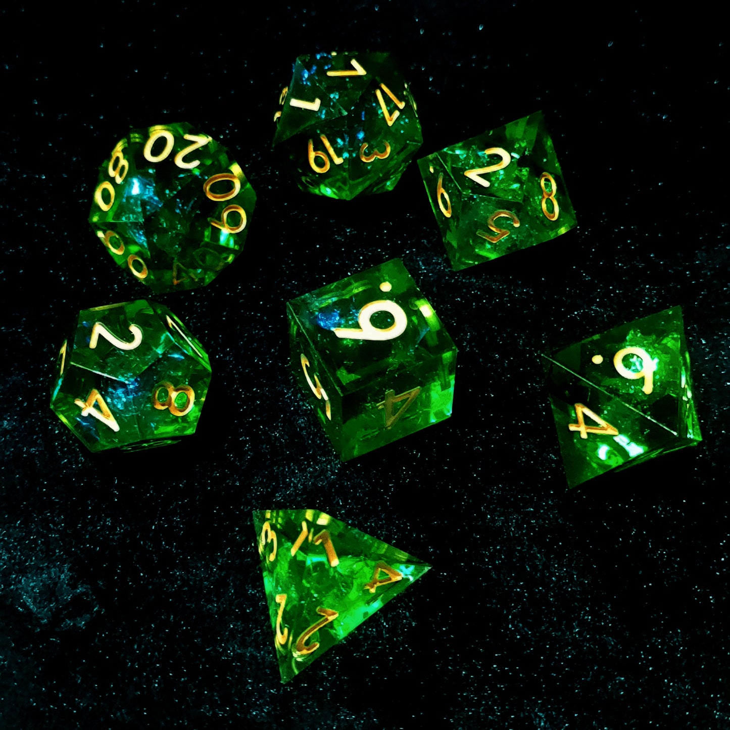 Green Dice Set