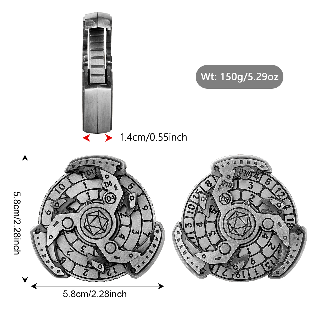 Tri-Spinner Dice Roller