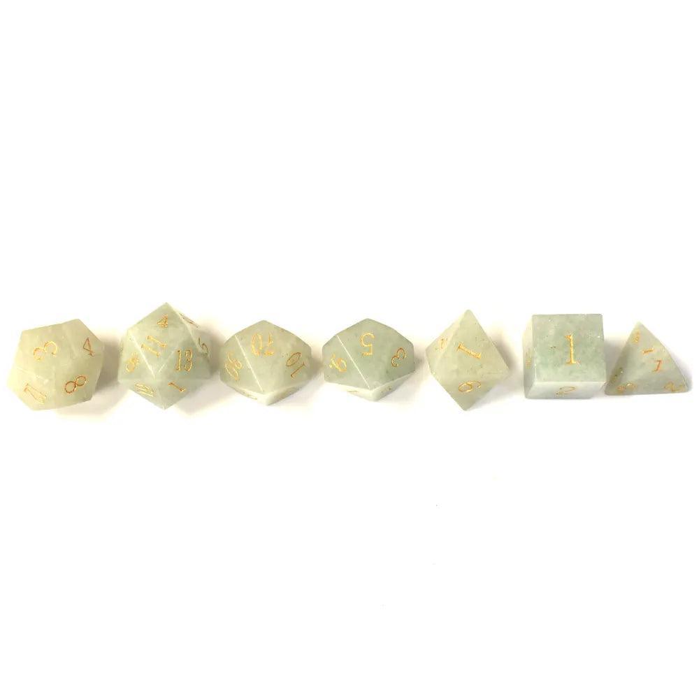 Aventurine Gemstone Dice
