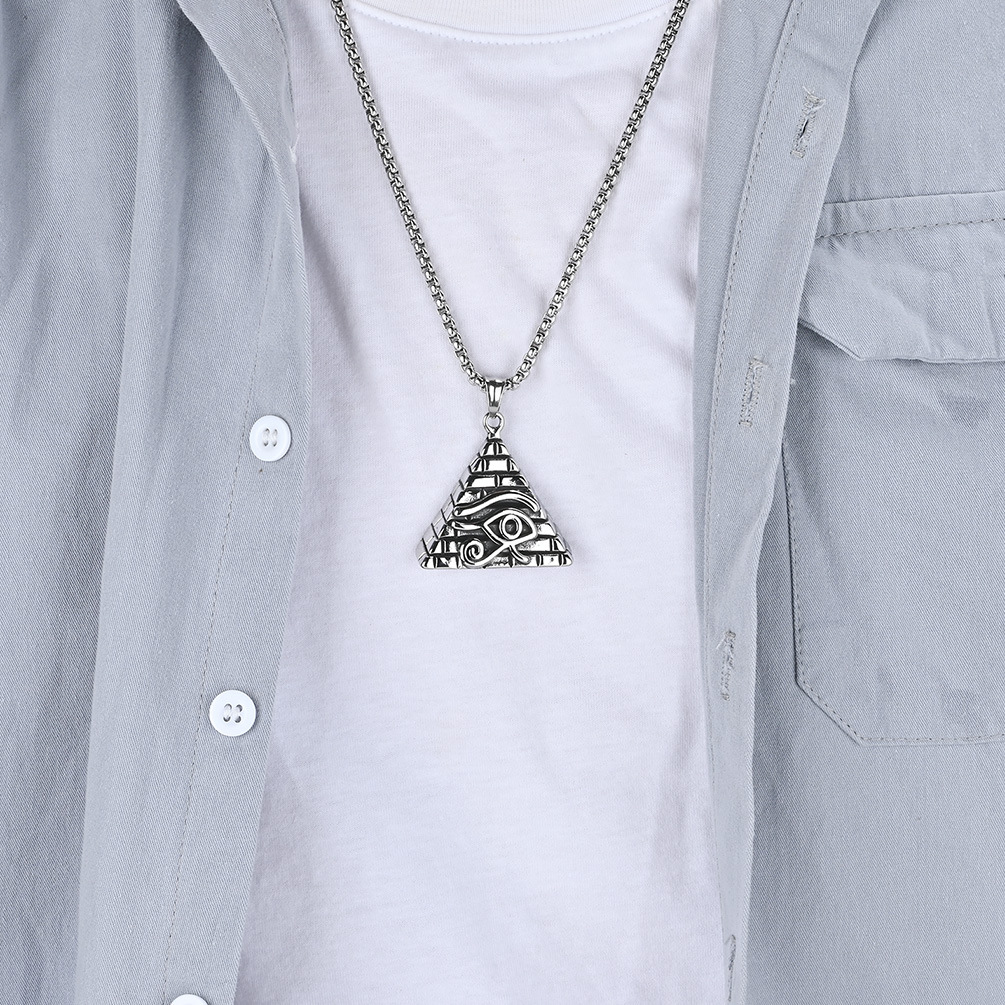 Pyramid Eye of Horus Necklace