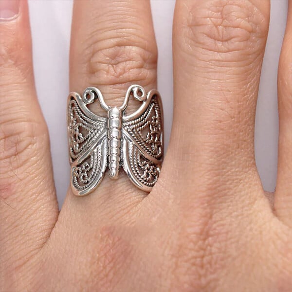 Handmade Vintage Butterfly Ring
