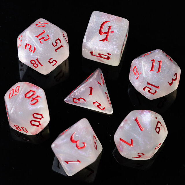 OPAL BLADE : VERMILLION DICE SET