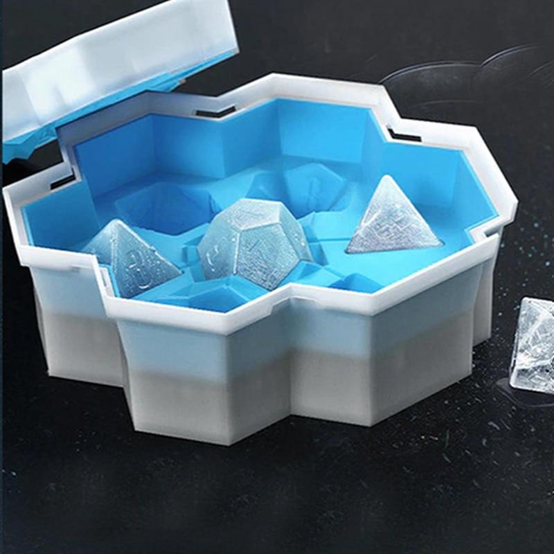 POLYHEDRAL ICE DICE CUBE TRAY