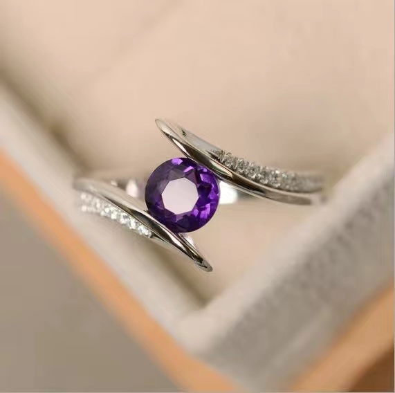 Fashion Round Rings For Women With Round Cubic Zirconia Ring Jewelry Top Quality