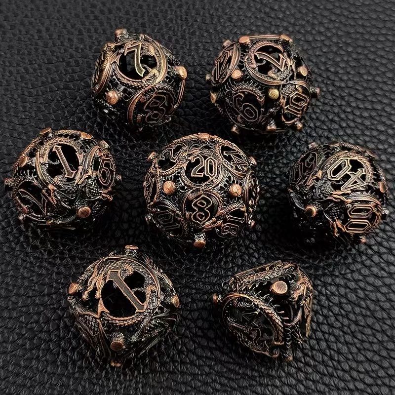 Hollow Metal Dice Set