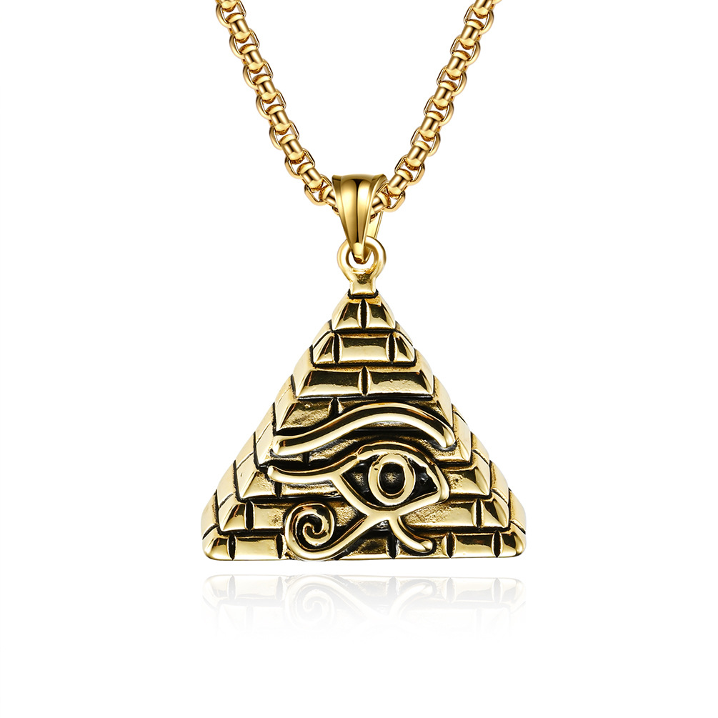 Pyramid Eye of Horus Necklace