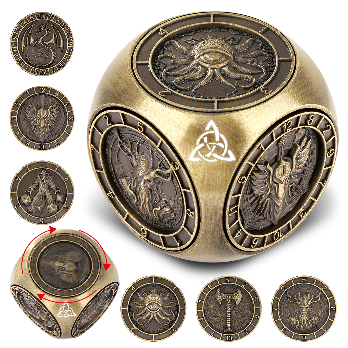 Rotating Orb Dice Generator