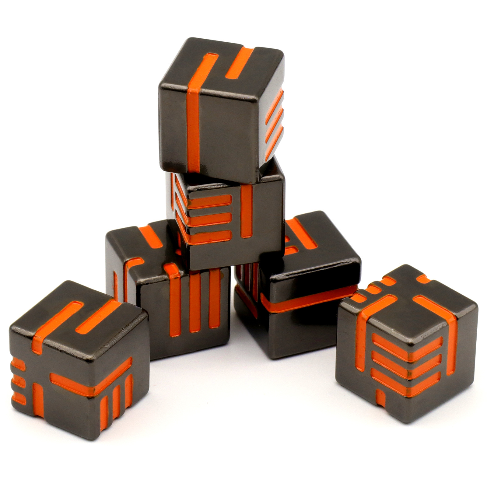 D6  Game Metal dice with Redesign Concept