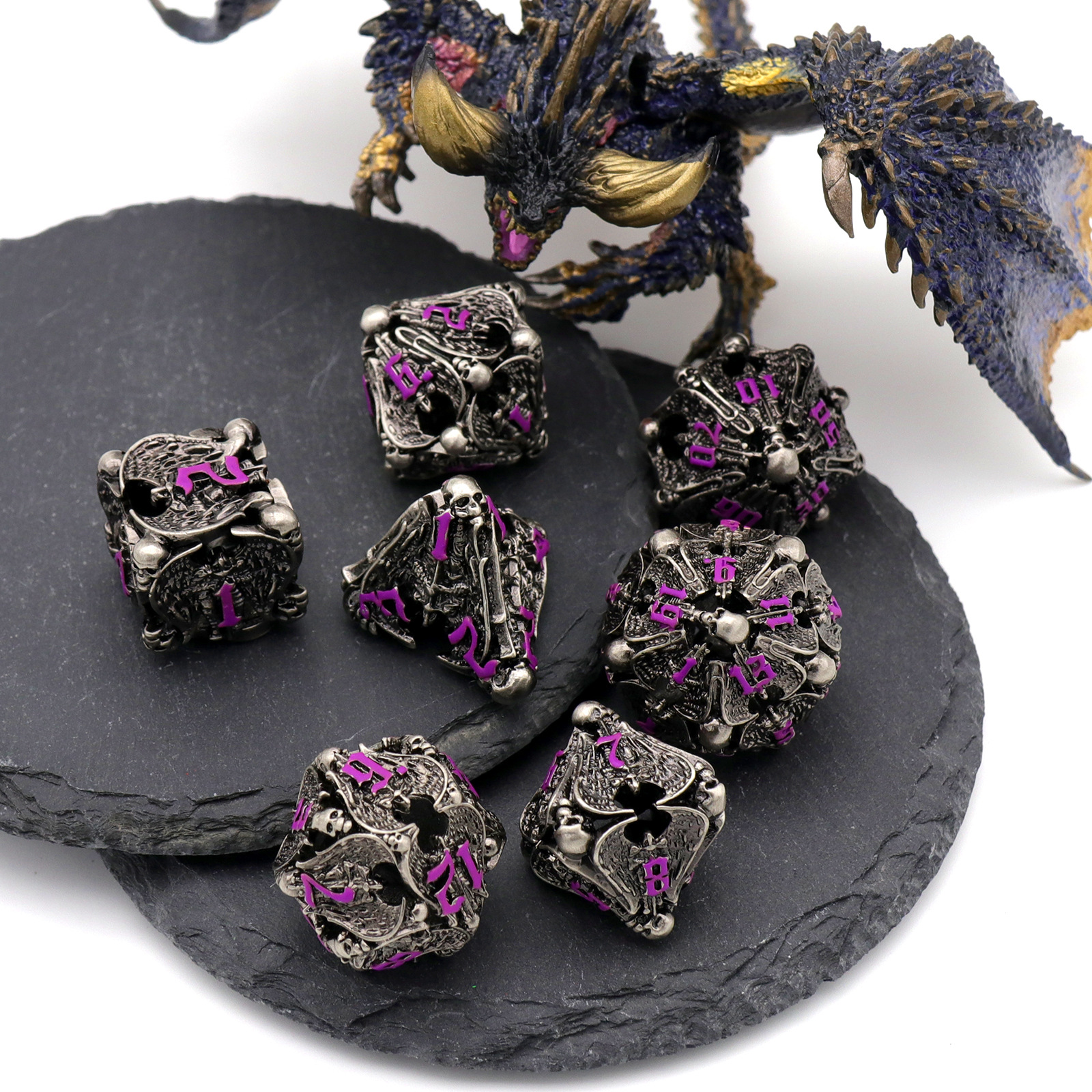 Pure Copper Hollow Metal Dice Set