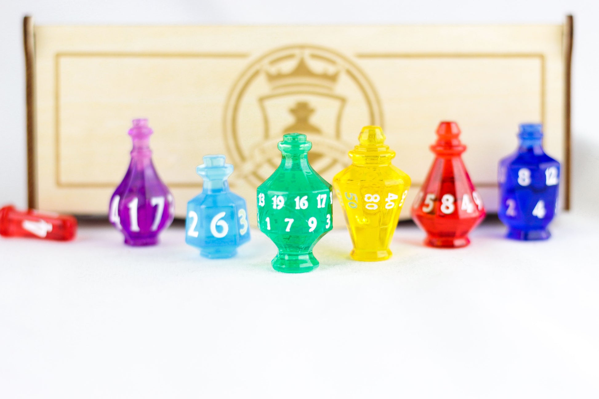 🎊King of Potions: Dungeons and Dragons Full Dice Set with box