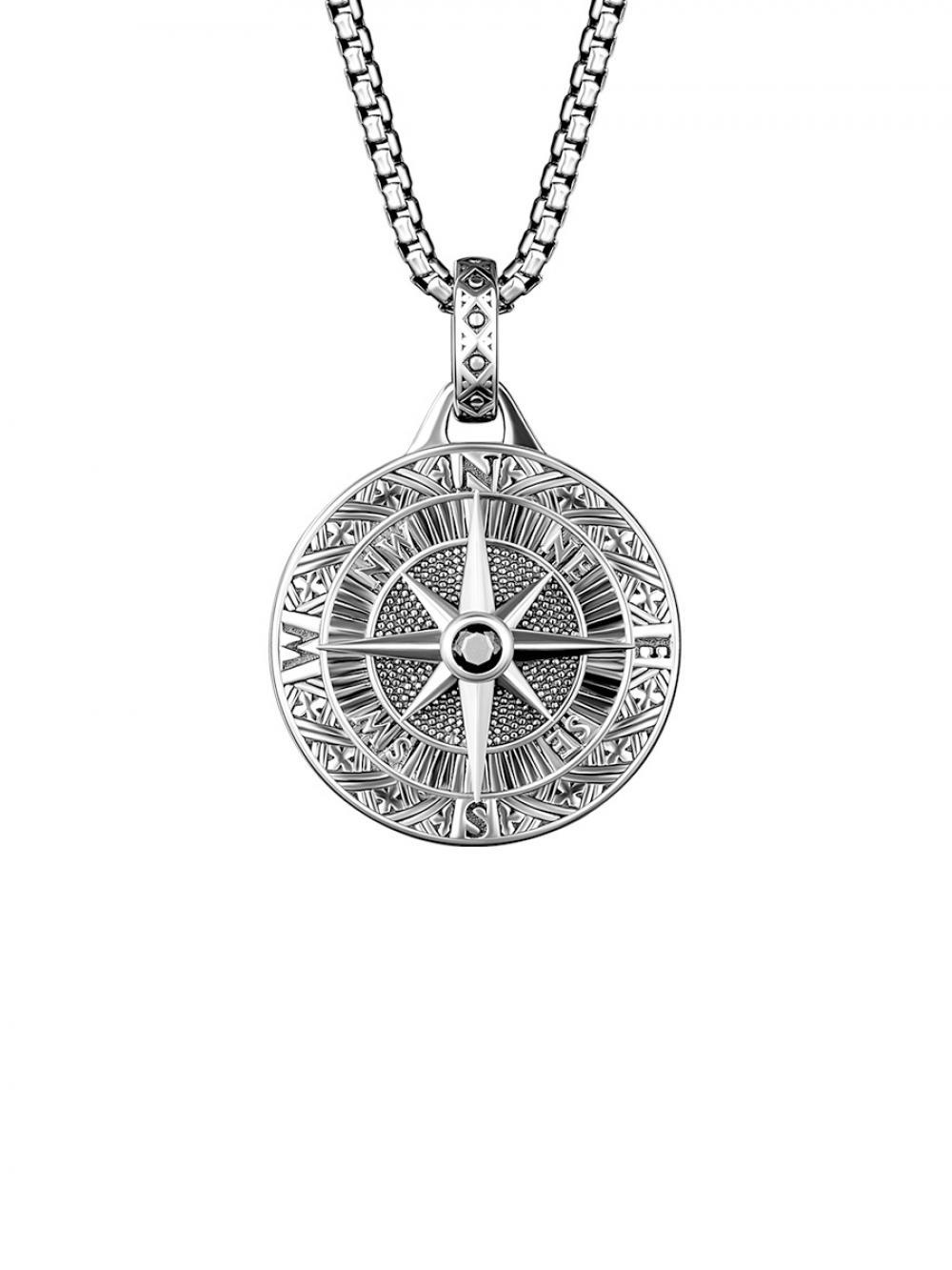 Compass pointer necklace