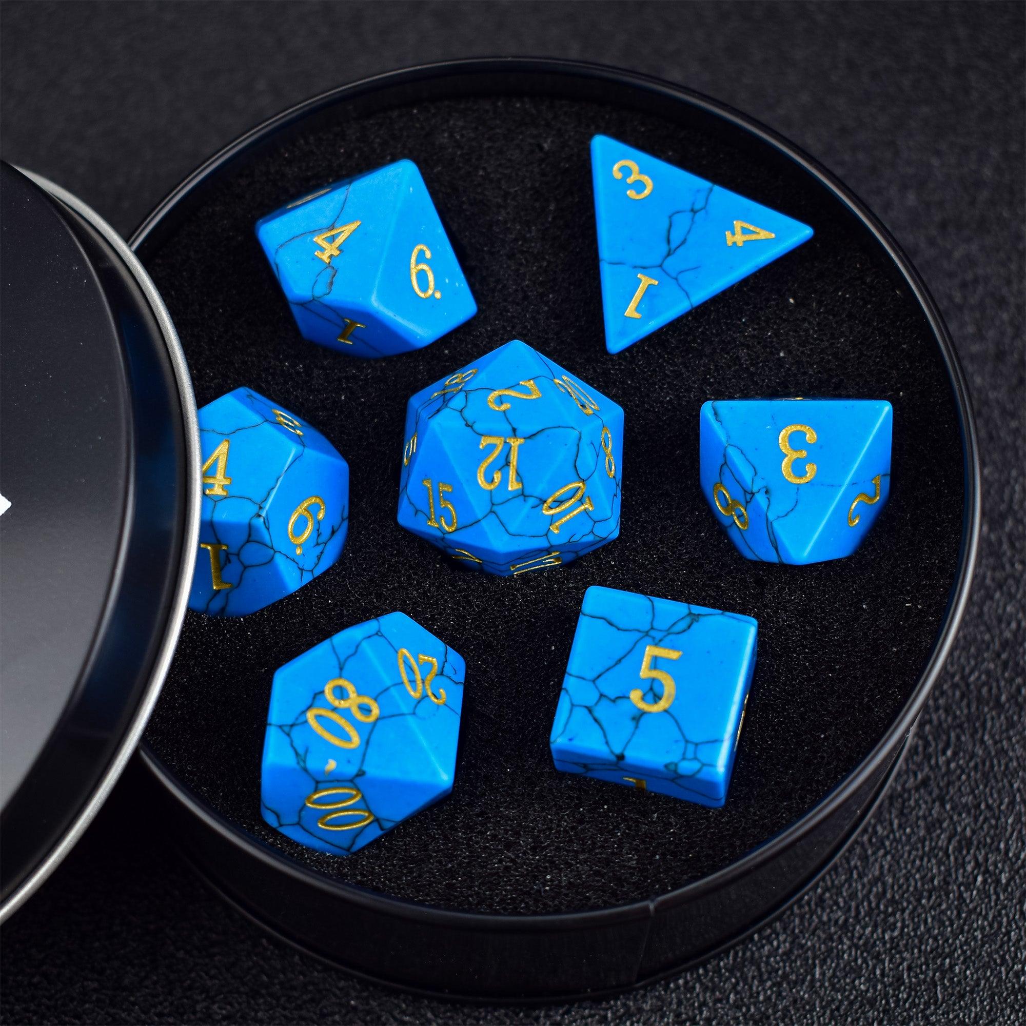 Neptune Blue Gemstone Polyhedral Set