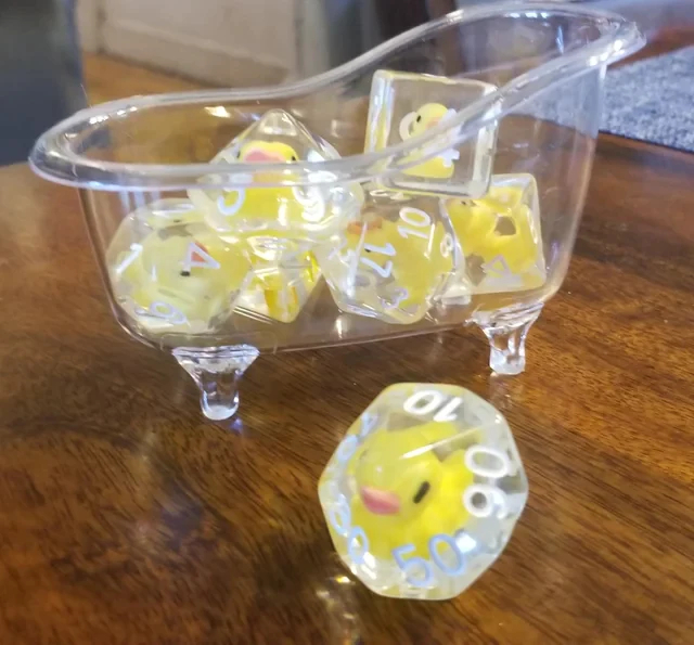 Lucky Ducks in a Row Dice Set