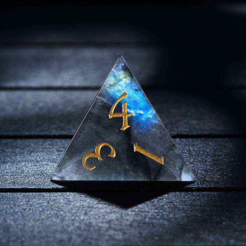 Blue & Black DnD Dice Set