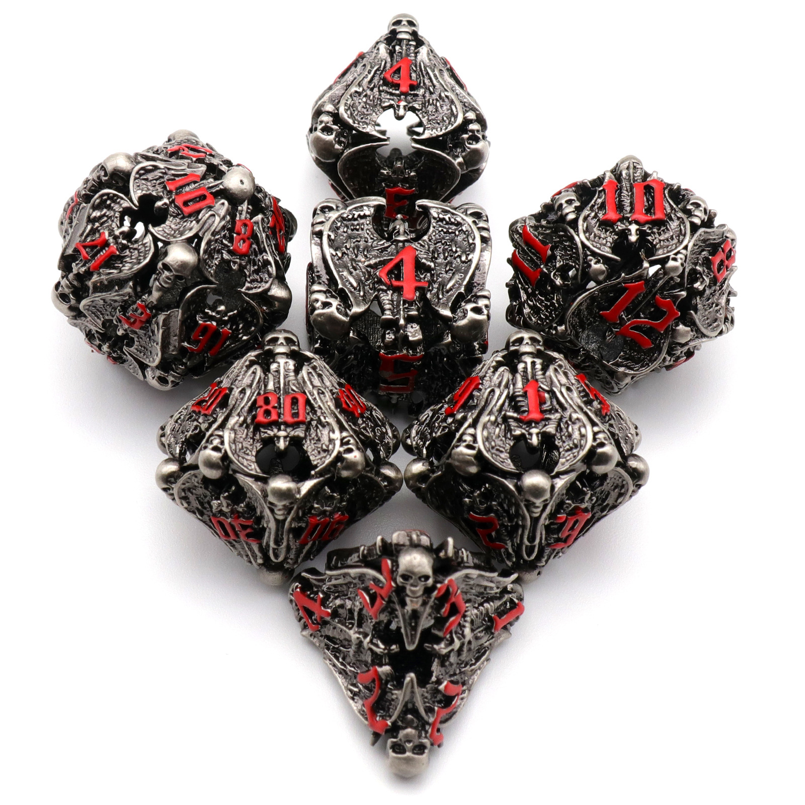 Pure Copper Hollow Metal Dice Set