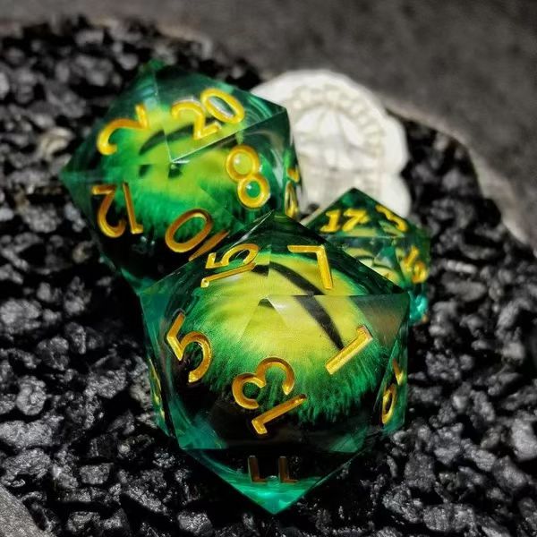 The Dragon Eye Dice Resin Craft, A 'must have' for the Dice Collector, Sharp-edged 55mm Jumbo D20