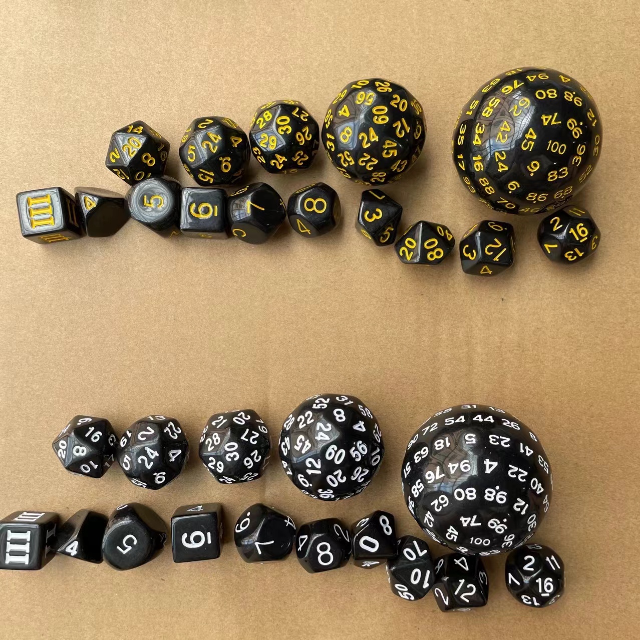Large multi-faceted dice