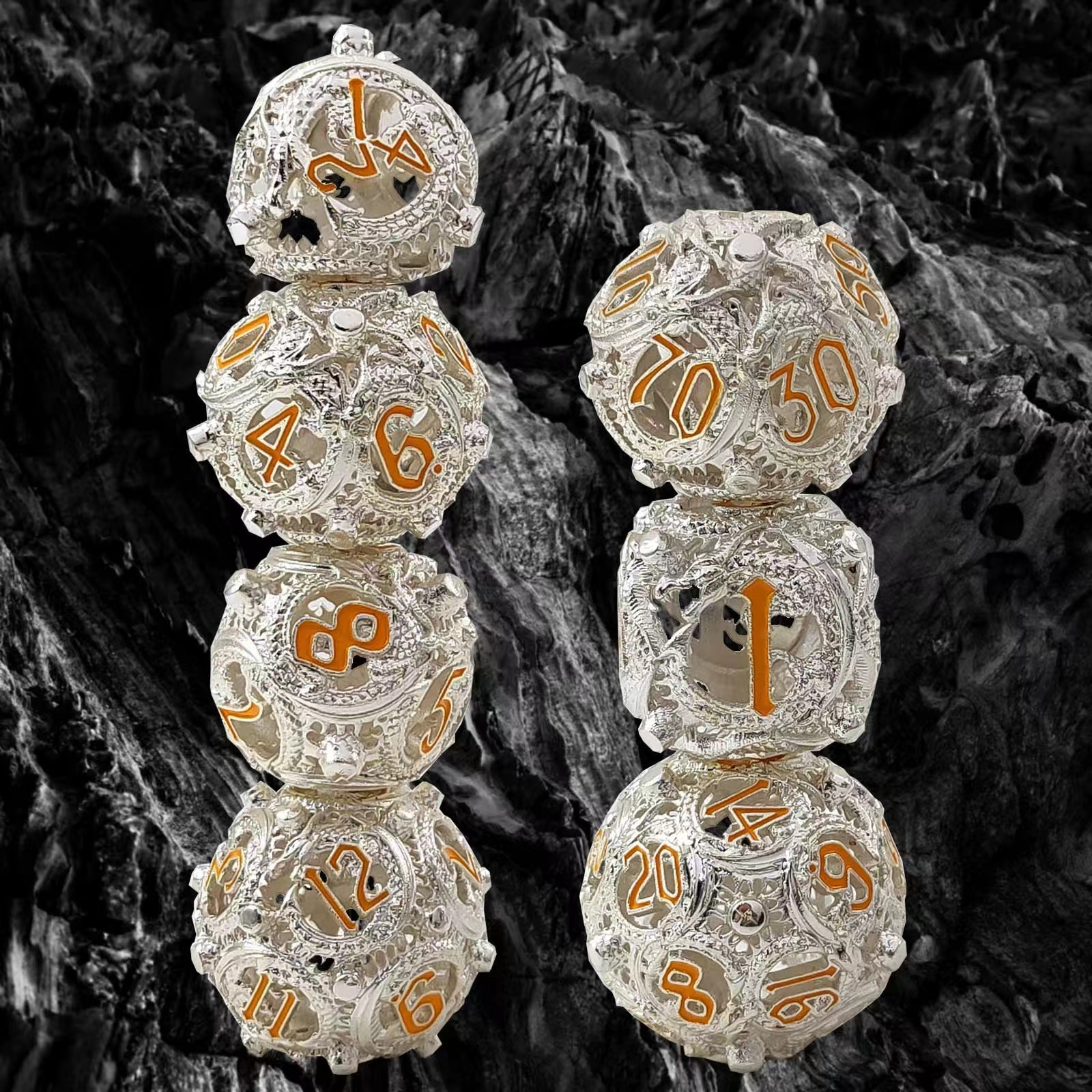 Hollow Metal Dice Set