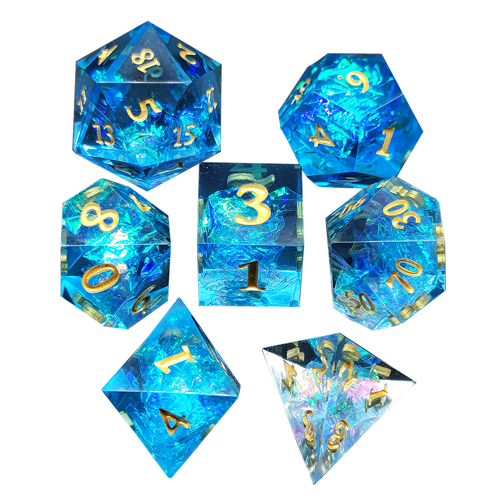 Color Bar Resin Dice Set