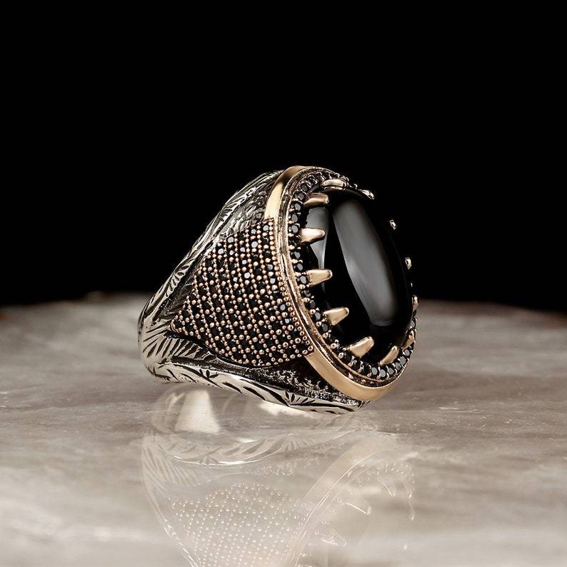 Black onyx ring