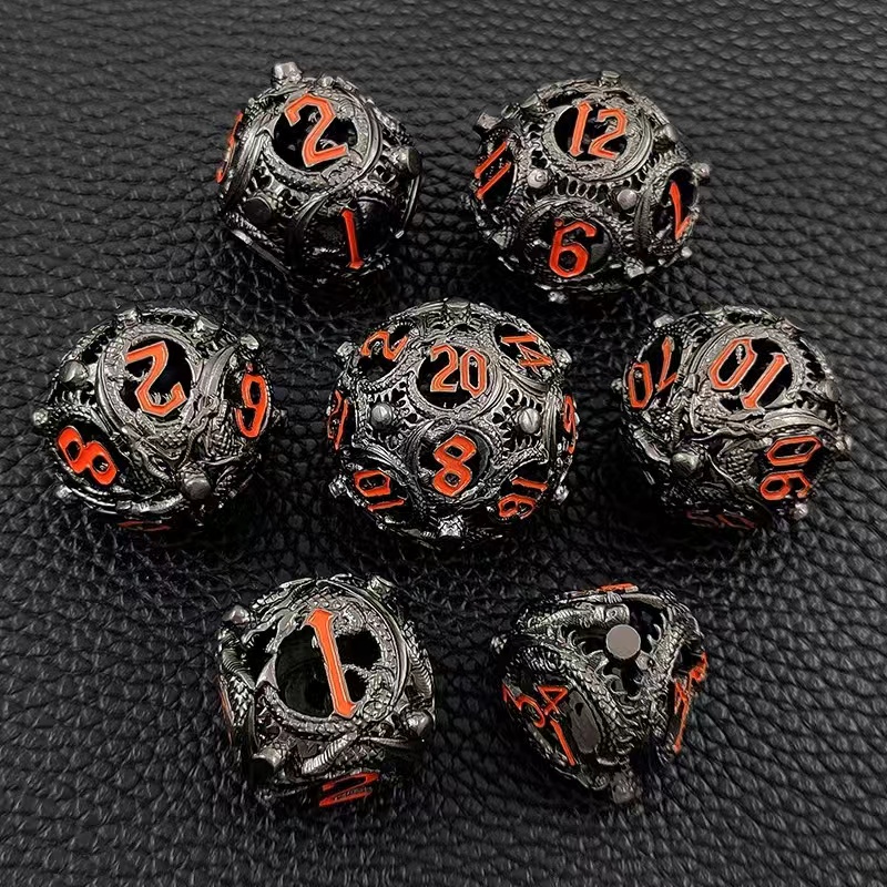 Hollow Metal Dice Set