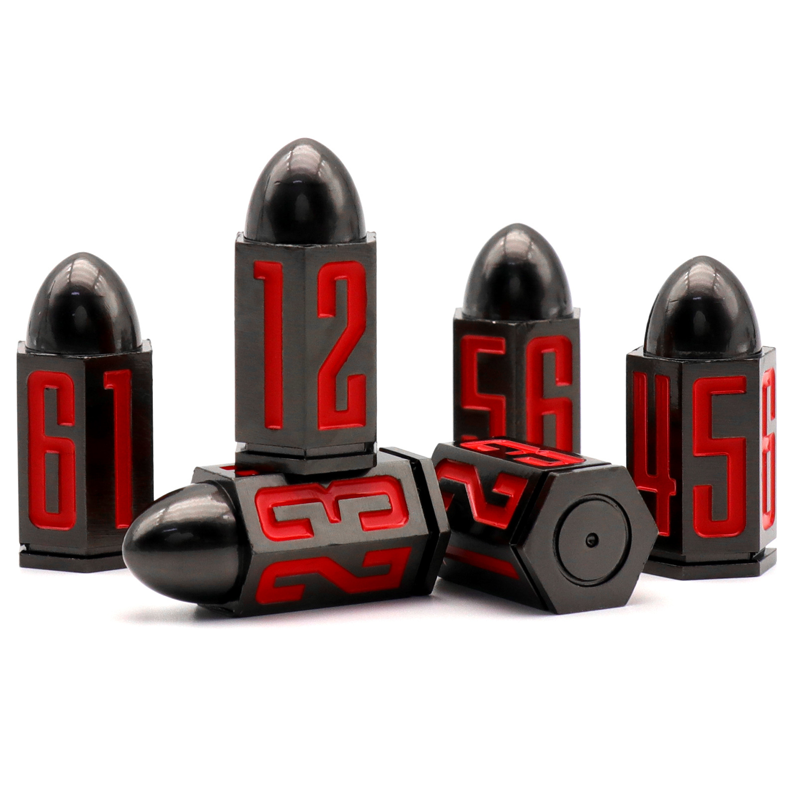 D6 Bullet Metal Dice Set for Table Games