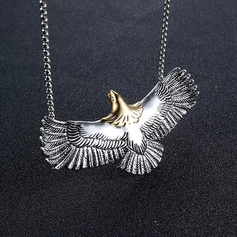 Eagle hip hop necklace